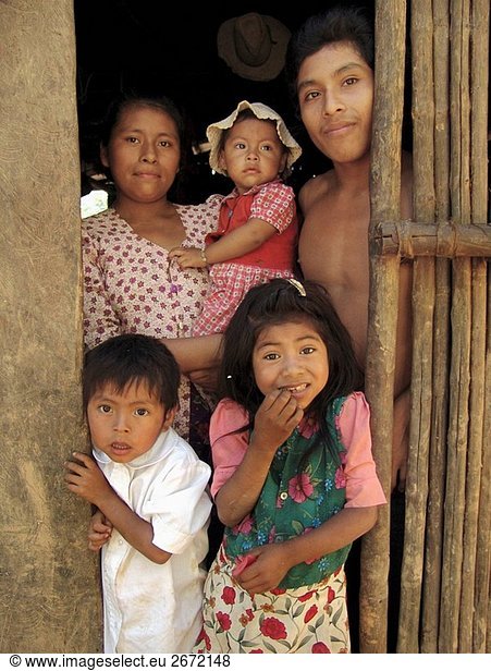 HONDURAS-Familie von Copan