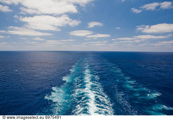Horizont  Schiff  Kreuzfahrtschiff  Kielwasser