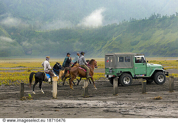 Horse riders Mt.Bromo Java Indonesia