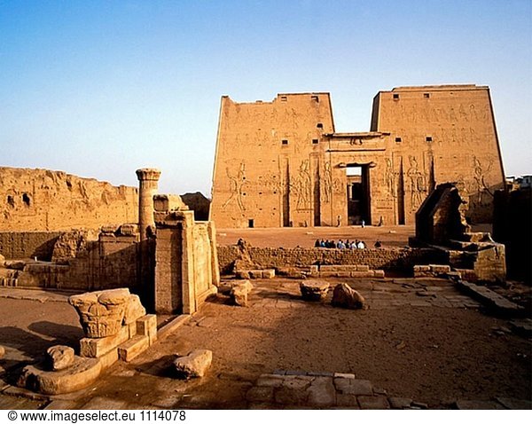 Horus-Tempel in Edfu. Ägypten