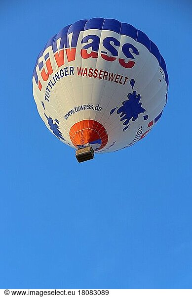 Hot air balloon  Baden-Württemberg  Germany  Europe