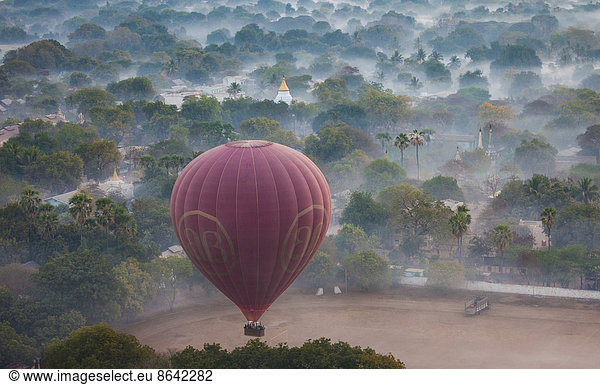 Hot-air balloon  Bagan  Myanmar