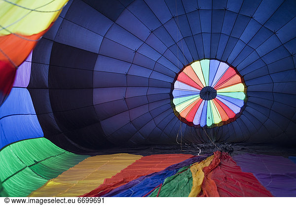 Hot Air Balloon Being Inflated