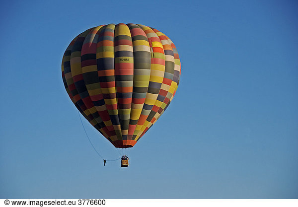 Hot air balloon in flight  South Africa