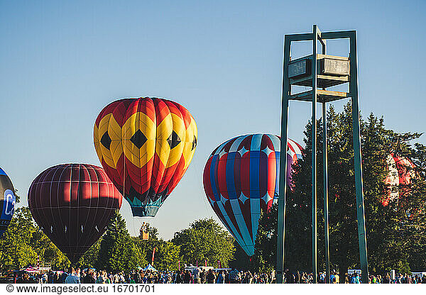 Hot Air Balloons in Summer