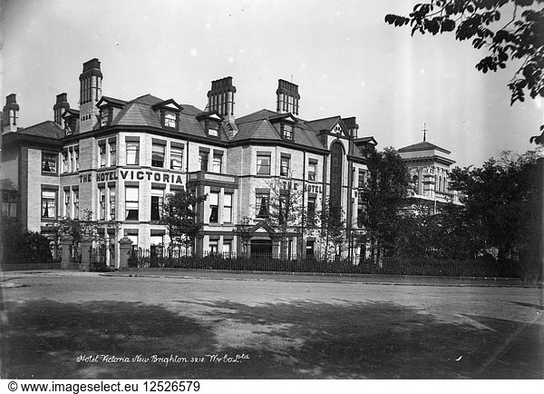 Hotel Victoria  New Brighton  Wallasey  Cheshire  1890-1910. Artist: Unknown