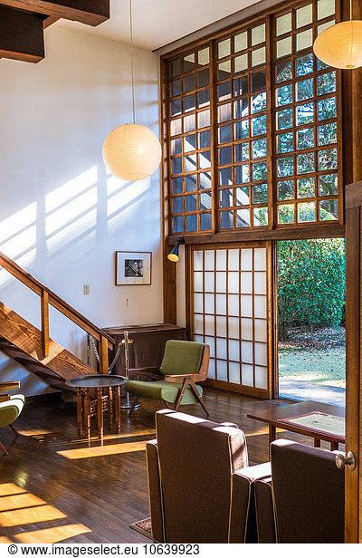 House interior in Edo-Tokyo Open Air Architectural Museum  Japan