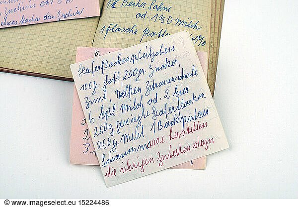 household  cooking and baking  recipe  1940s / 1950s  year