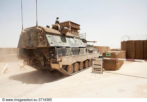 Howitser tank ISAF in Afghanistan
