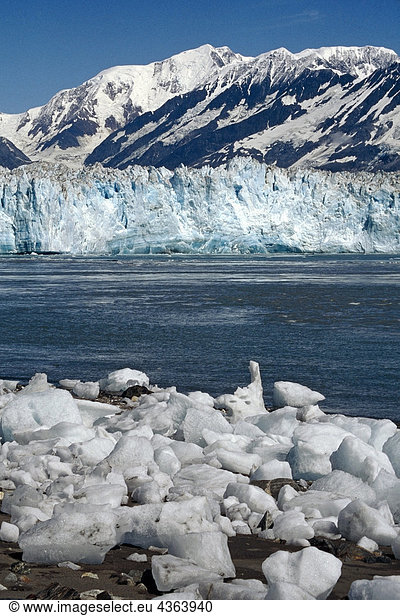 Hubbard-Gletscher im eisigen Bay SE Alaska Sommer