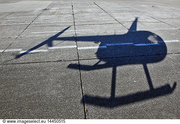 Hubschrauber-Schatten
