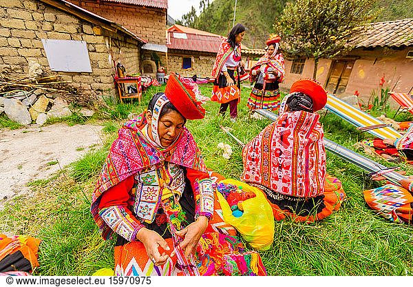 Huilloc-Gemeinschaft von Webern  Peru  Südamerika