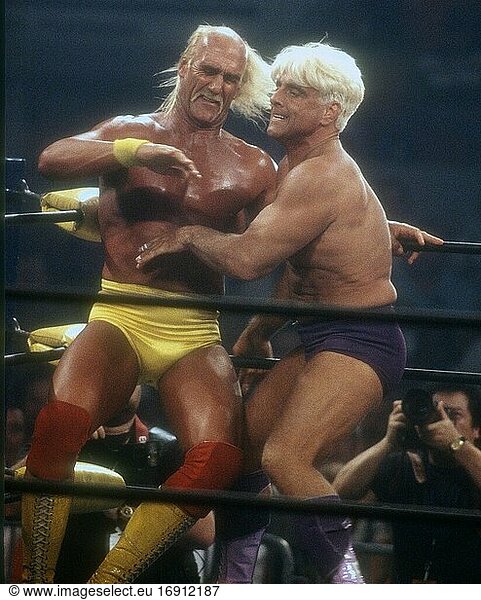 Hulk Hogan vs. Ric Flair  1990 Photo By John Barrett/PHOTOlink
