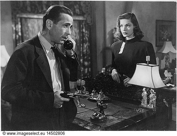 Humphrey Bogart  Lauren Bacall  on-set of the Film “The Big Sleep  1946