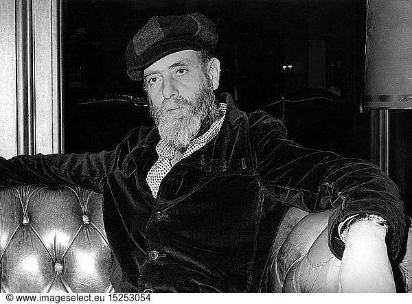Hundertwasser  Friedensreich  15.12.1928 - 19.2.2000  Ã¶sterr. KÃ¼nstler (Maler)  sitzend  26.5.1981 Hundertwasser, Friedensreich, 15.12.1928 - 19.2.2000, Ã¶sterr. KÃ¼nstler (Maler), sitzend, 26.5.1981,