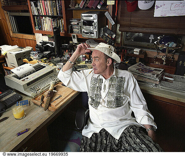 Hunter S. Thompson  at home