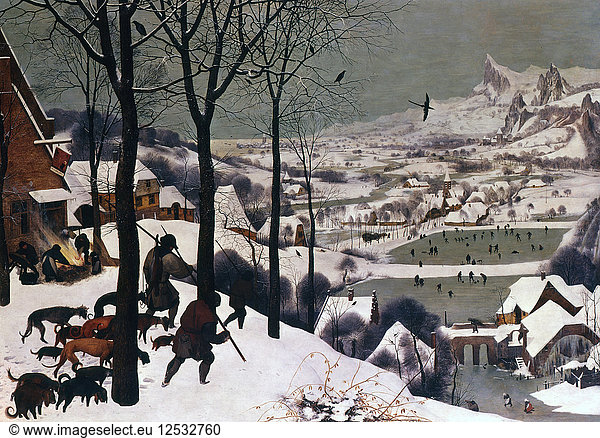 Hunters in the Snow  February  1565. Artist: Pieter Bruegel the Elder