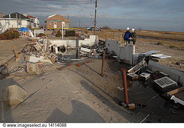 Hurricane Sandy Aftermath. Queens  NY