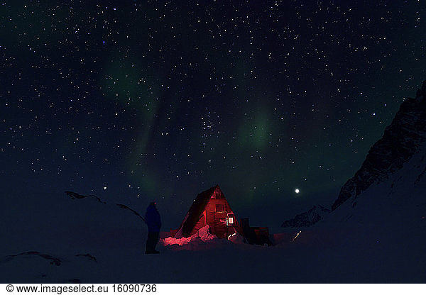 Hut in Lillefjord  Greenland February 2016