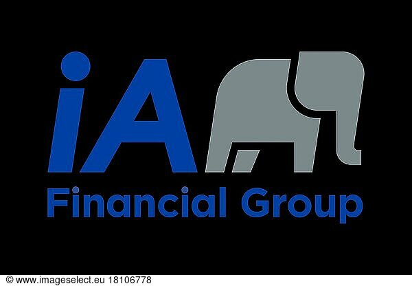 IA Financial Group  Logo  Schwarzer Hintergrund