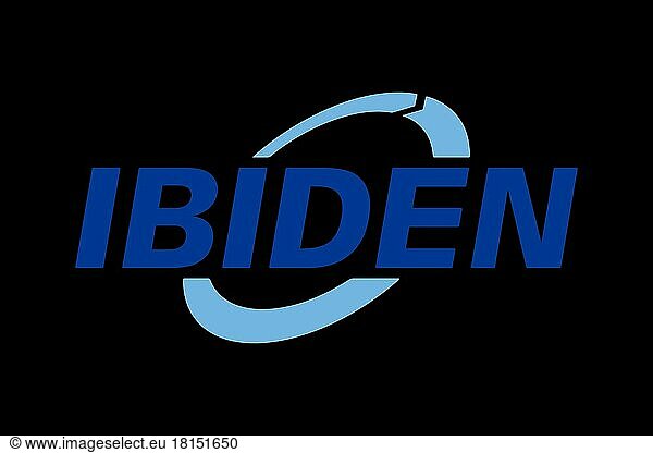 Ibiden  Logo  Schwarzer Hintergrund