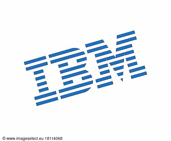 IBM Information Management System  gedrehtes Logo  Weißer Hintergrund