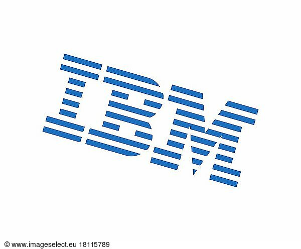 IBM Information Management System  gedrehtes Logo  Weißer Hintergrund B
