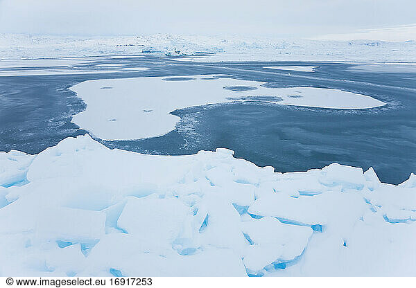 Ice in fjord  Tiilerilaaq  south eastern Greenland