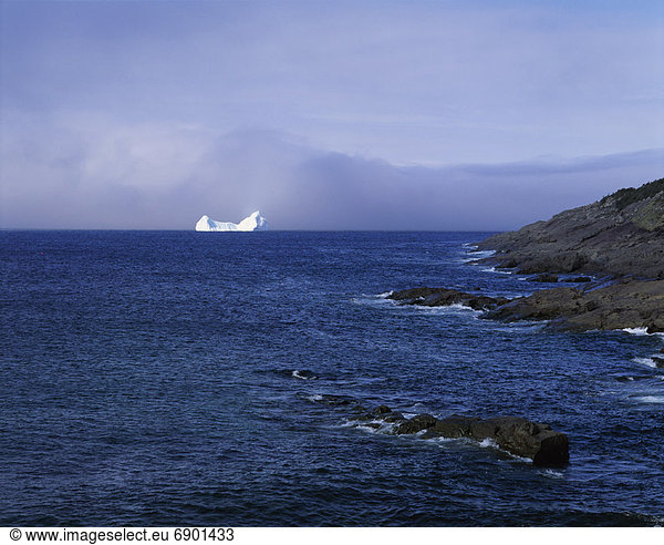 Iceberg  near Cape Spear Avalon Peninsula Newfoundland and Labrador  Canada