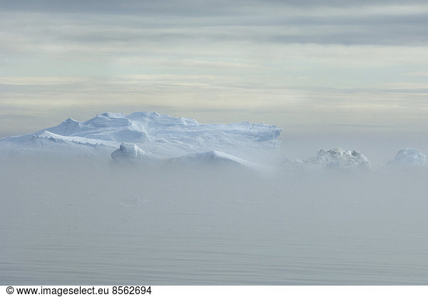 Icebergs at Baffin Bay near Greenland.