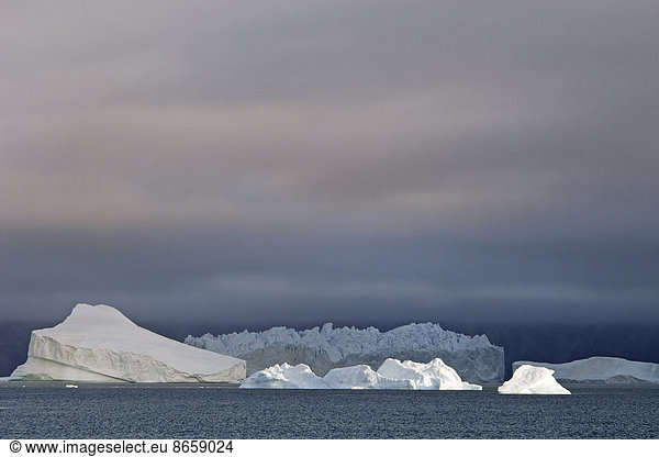 Icebergs in Baffin Bay.
