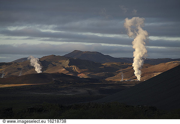 Iceland  Krafla  Geothermal power plant