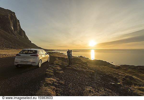 Iceland  Stokksnes  Klifatindur Vestrahorn landscape in early morning