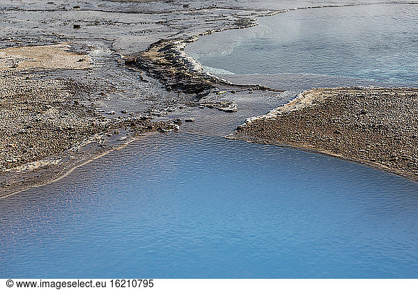 Iceland  Strokkur  View of Geothermal Site