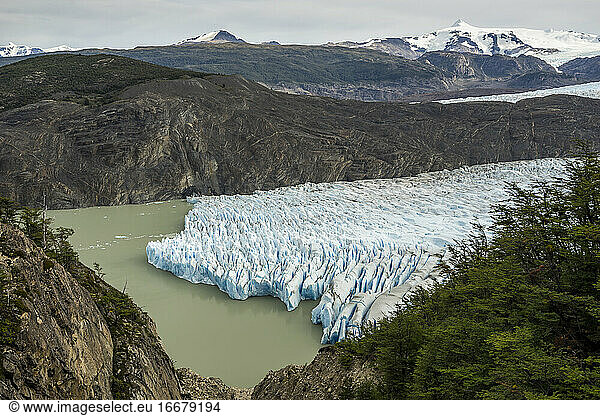 Idyllic shot of Glacier Grey  Torres del Paine National Park  Patagonia  Chile