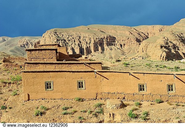 Ighram Akdim town. The High Atlas. Morocco