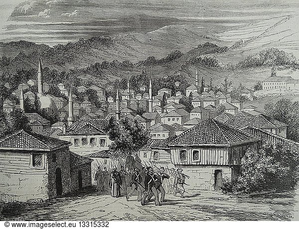 Illustration of Omar Pasha's headquarters