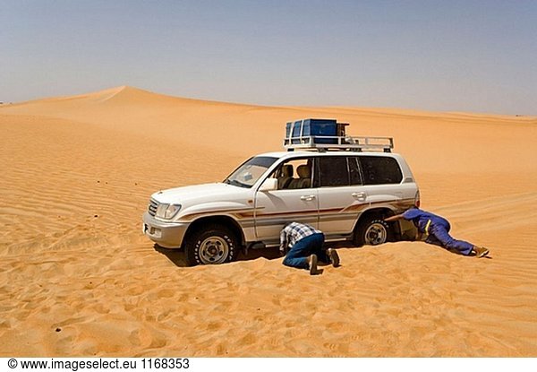 In Sand Dünen der Wüste Bayyudah stecken. Oberen Nubien  Ash-Shamaliyah Zustand  Sudan