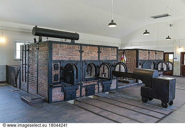 Incinerators  crematorium  beech forest Concentration Camp Memorial  Thuringia  Germany  Europe