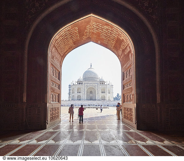 India  Uttar Pradesh  Agra  View to Taj Mahal
