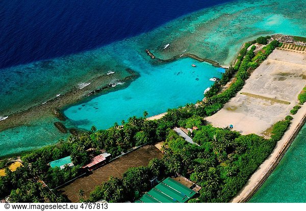Indian Ocean  Maldives  the islands around the city of Male  which serve different functions