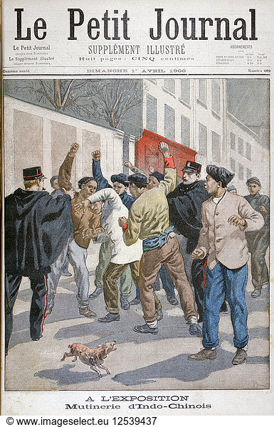 Indochinese unrest  Exposition Universelle  Paris  1900. Artist: Oswaldo Tofani