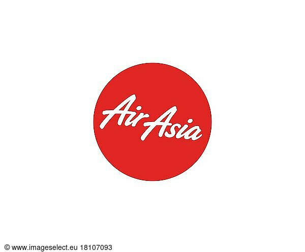 Indonesia AirAsia  gedrehtes Logo  Weißer Hintergrund B