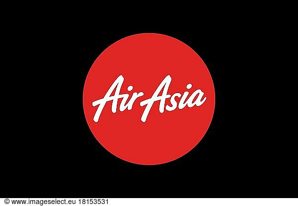 Indonesia AirAsia  Logo  Schwarzer Hintergrund
