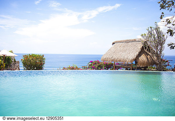 Indonesia  Bali  infinity pool over the sea