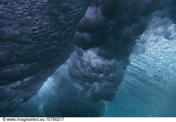 Indonesia  Bali  Underwater view of sea wave