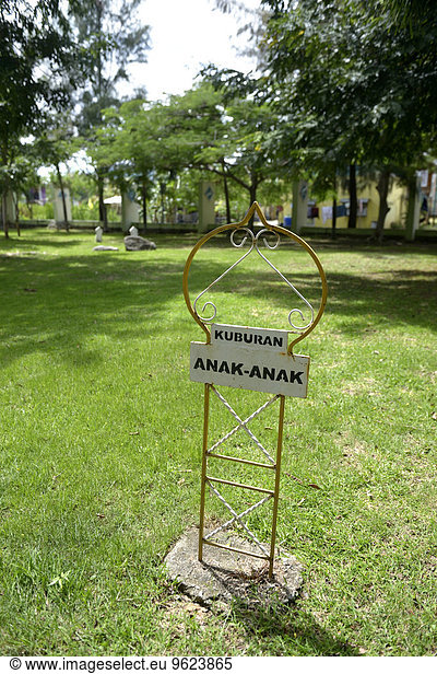 Indonesia  Banda Aceh  common grave for the victims of the Tsunami 2004