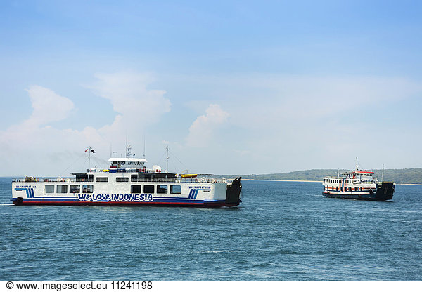 Indonesia  ferry and tour boat between Bali and Java