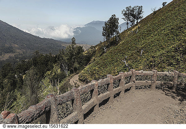 Indonesia  Java  footpath in mountain landscape