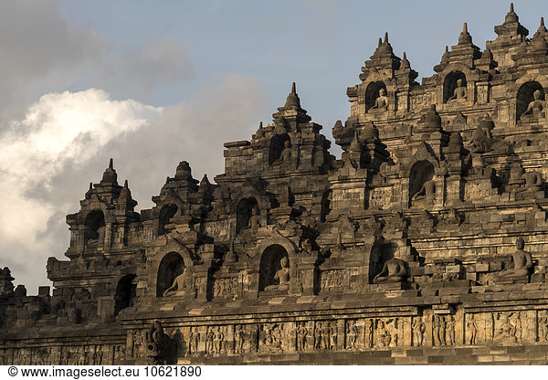 Indonesia  Java  Yogyakarta  view to Borobudur